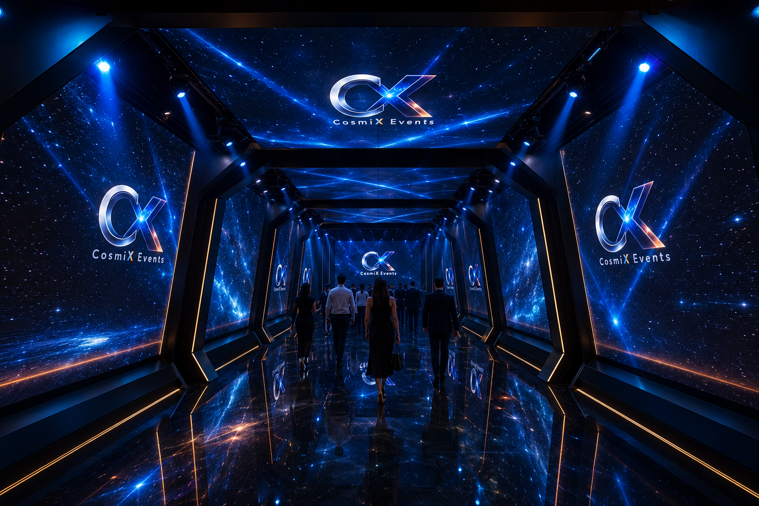 Immersive LED tunnel brand experience concept