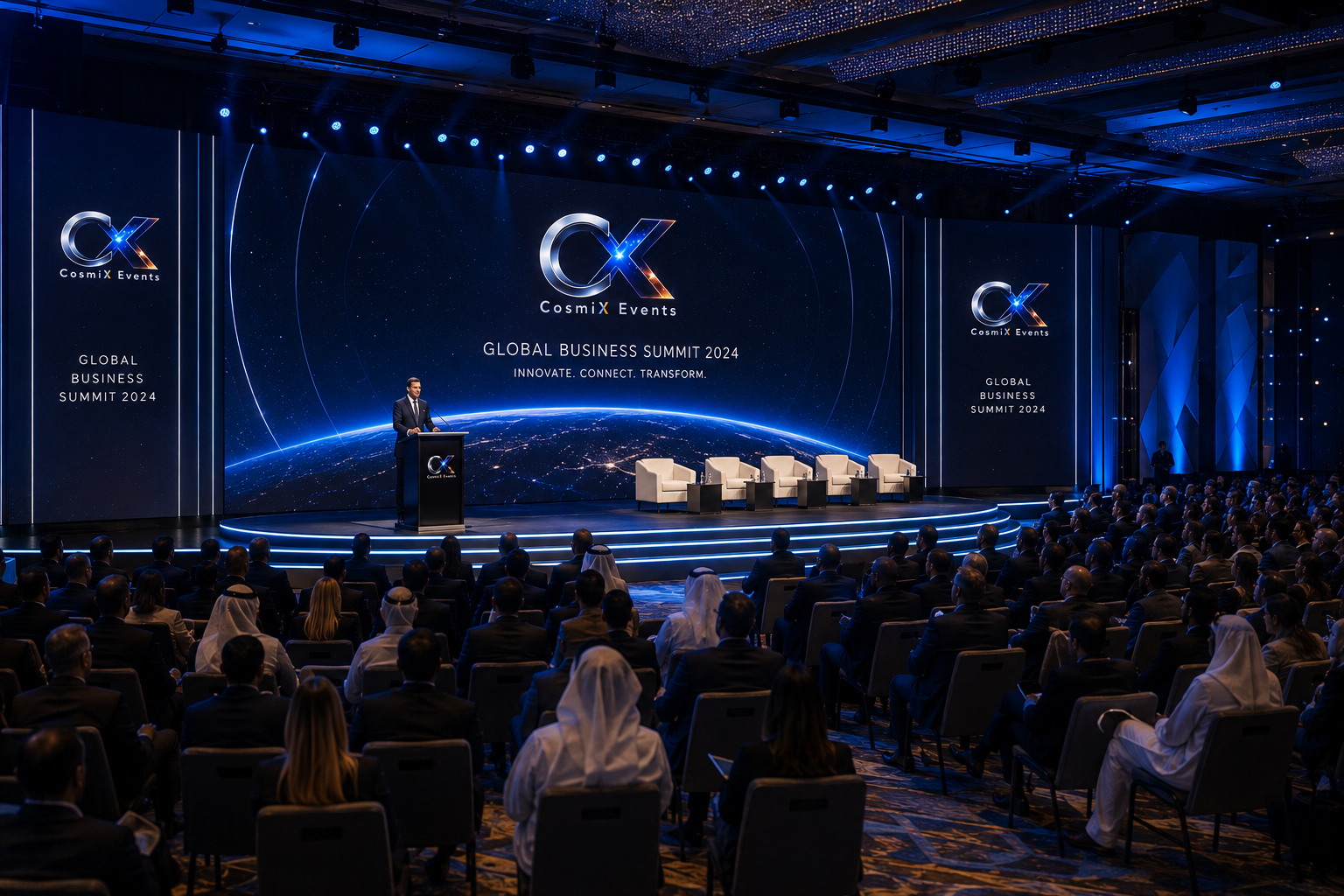 Executive business summit environment concept