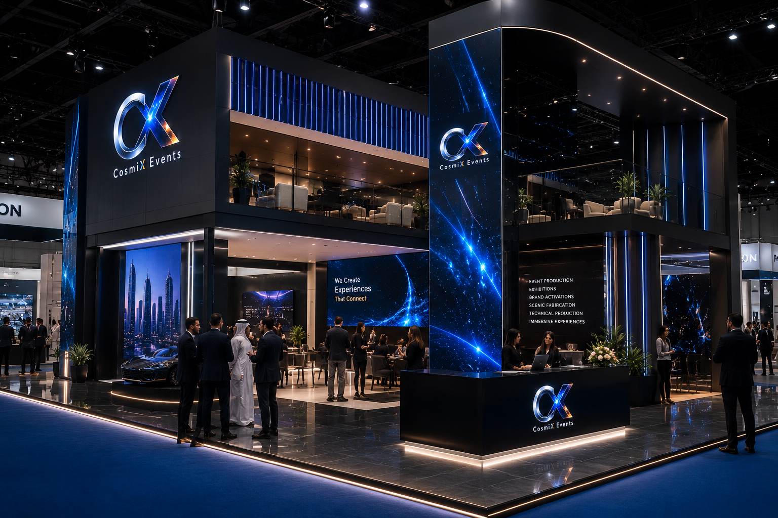 Luxury exhibition booth concept