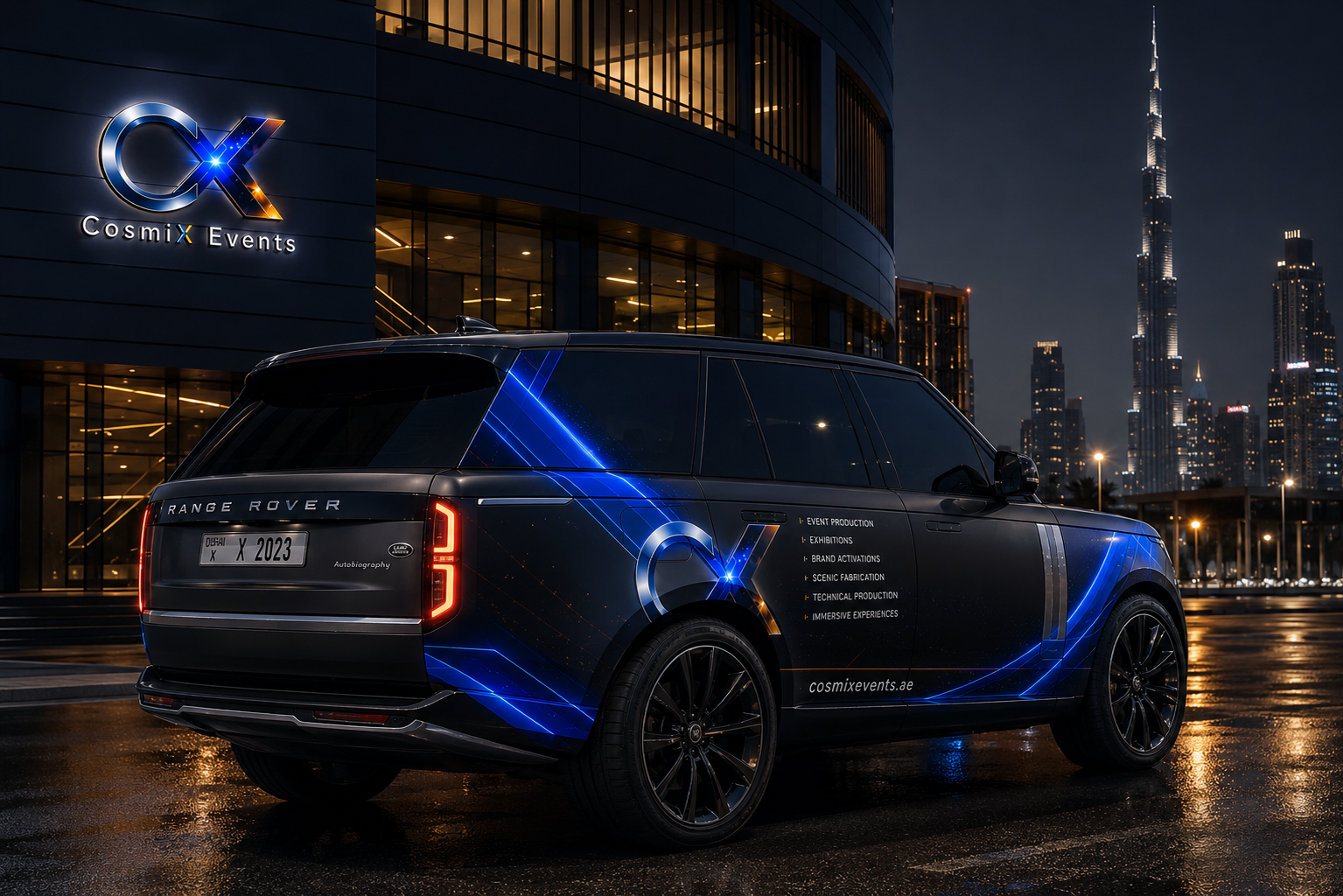 Luxury SUV corporate wrap concept