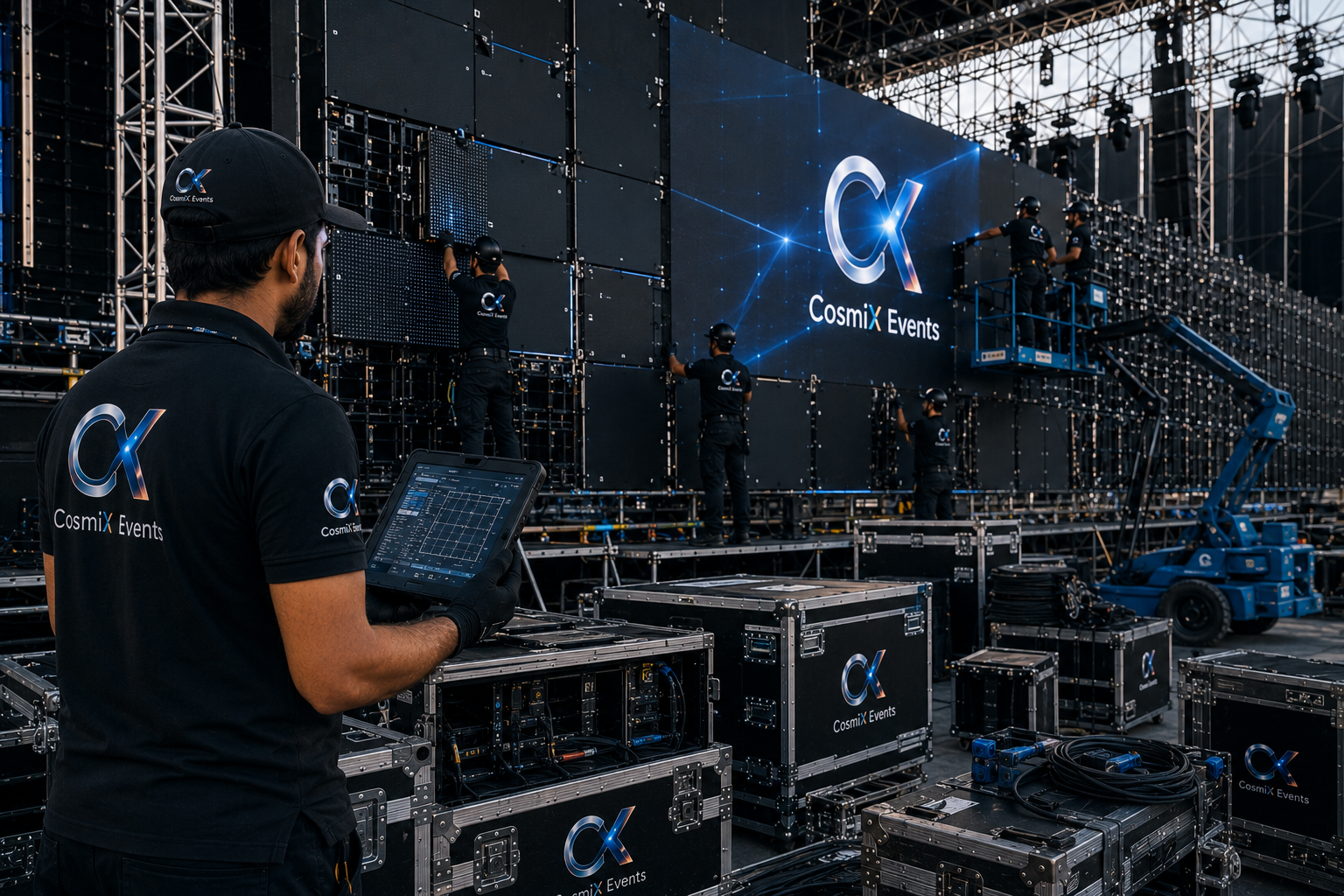 Installation — stage 05 of the CosmiX Events process